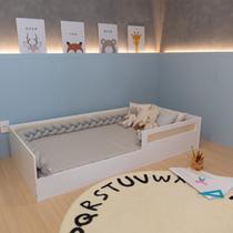 Cama Infantil Montessori Com Telinha Rattan Tamanho Solteiro Coleção Divertidamente Cama Infantil Montessori Com Telinha Rattan Tamanho Solteiro Coleção Divertidamente
