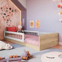 Cama Infantil Montessoriana 85cm x 194cm Grades de Proteção
