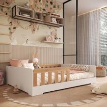 Cama Infantil Montessoriana Casal em MDF Tony Mobikasa e Colchão Gazin