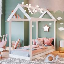 Cama Infantil Montessoriana Casinha Branco Meu Fofinho Art In Móveis