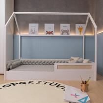 Cama Infantil Montessoriana Casinha Com Telinha Rattan Tamanho Solteiro Coleção Divertidamente Cama Infantil Montessoriana Casinha Com Telinha Rattan Tamanho Solteiro Coleção Divertidamente