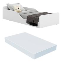 Cama Infantil Montessoriana com Colchão Incluso 70 x 150 cm 100% MDF Melissa Plus Multimóveis Branca