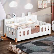 Cama Infantil Montessoriana com Colchão Juvenil Led e Nicho Nina - Branca