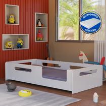 Cama Infantil Montessoriana Com Colchão Padrão Solteiro