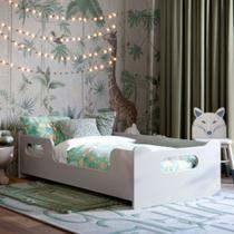 Cama Infantil Montessoriana em MDF Encanto Com Proteção Lateral - Maxi Do Brasil Cama Infantil Montessoriana em MDF Encanto Com Proteção Lateral - Maxi Do Brasil