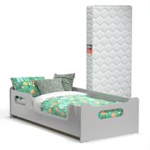 Cama Infantil Montessoriana Encanto Com Colchão E Proteção Lateral