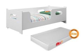 Cama Infantil Montessoriana Encanto Criança com Colchão Menino Menina Casinha Grade Cercado Solteiro Crianças Caminha Boneca Cabana Resistente Bebê