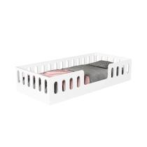 Cama Infantil Montessoriana Helo Solteiro com Colchão - Branca Cama Infantil Montessoriana Helo Solteiro com Colchão - Branca