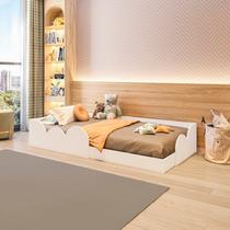 Cama Infantil Montessoriana Solteiro Cloud Branco