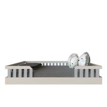 Cama Infantil Montessoriana Solteiro Cori Yescasa Branco/Cinza Cristal Cama Infantil Montessoriana Solteiro Cori Yescasa Branco/Cinza Cristal