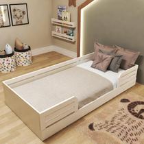 Cama Infantil Montessoriana Solteiro Lua Branco Cama Infantil Montessoriana Solteiro Lua Branco