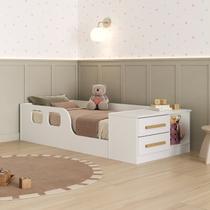Cama Infantil Montessoriana Solteiro Miguel Branco Cama Infantil Montessoriana Solteiro Miguel Branco