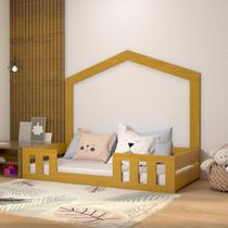 Cama Infantil Montessoriana Solteiro Play Com Casinha - Timber Móveis