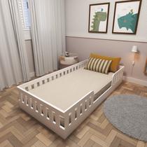 Cama Infantil Montessoriana Solteiro Sol Ii Branco Cama Infantil Montessoriana Solteiro Sol Ii Branco