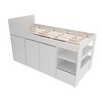 Cama Infantil Multifuncional 193x117,5x94cm Branca Cama Infantil Multifuncional 193x117,5x94cm Branca