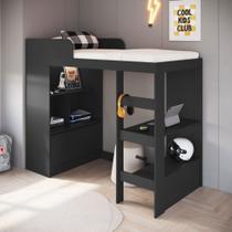 Cama Infantil Multifuncional Amsterdam 1 Porta Grafite - Art In Móveis Cama Infantil Multifuncional Amsterdam 1 Porta Grafite - Art In Móveis