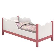 Cama Infantil Nuvem Cristal 100% MDF com Grade de Proteção