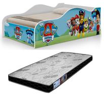 cama infantil para quarto tamanho solteiro ja com colchão 188x88cm D20