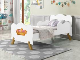 Cama Infantil Princesa Coroa Para Meninas c/ Proteção - Moveis Print