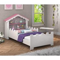 Cama infantil princesa magia com estante Cama infantil princesa magia com estante