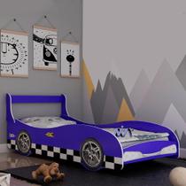 Cama Infantil Rally Gelius Móveis Azul