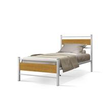 Cama Infanto Juvenil Solteiro Lilly Klm Store Branco/canela