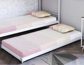 Cama Inferior/Auxiliar em Aço 90cm x 190cm