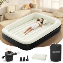 Cama inflable para niños Abdtech de 152 cm con barandillas de seguridad