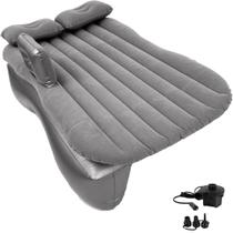 Cama Inflavel Colchão Solteiro Cinza Veicular Viagem Camping Made Basics