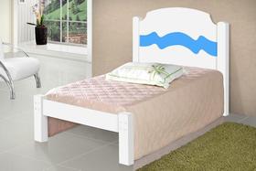 Cama Iris Solteiro 0,88cm Rosa/Azul - Cambel Móveis