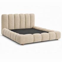 Cama Japonesa com Cabeceira Queen Nuvem Linho Bege - Sallar Home Cama Japonesa com Cabeceira Queen Nuvem Linho Bege - Sallar Home