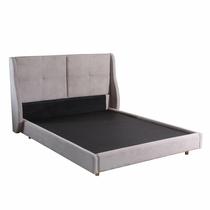 Cama Jupiter Casal com Cabeceira Paropas Cor Cinza