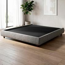 Cama King Base Box 195cm Cairo Facto Cinza Z37 - Mpozenato Cama King Base Box 195cm Cairo Facto Cinza Z37 - Mpozenato