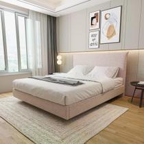 Cama King Boreal Flutuante CabeCasa MadeiraOriginals Bege Cama King Boreal Flutuante CabeCasa MadeiraOriginals Bege