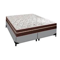 Cama King Box Berlim Cinza com Molas Superlastic Probel