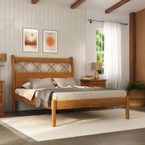 Cama King em Madeira Maciça Gramado Móveis Nathalia
