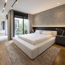 Cama King Estofada Reforçada com Design Contemporâneo Cama King Estofada Reforçada com Design Contemporâneo
