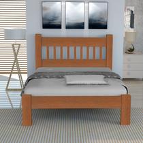 Cama King Size Casal Luxo de Madeira Maciça Cedro Tauari Castanho