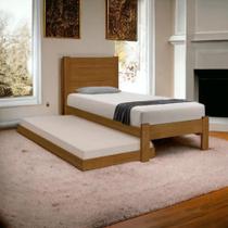 Cama Lara Imbuia com Auxiliar e 02 Colchões Atraente Cama Lara Imbuia com Auxiliar e 02 Colchões Atraente
