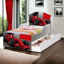 Cama Lívia Carro com Auxiliar e 02 Colchões Cambel