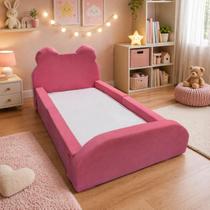 Cama Lorena Infantil Ursinho Veludo D20 Juvenil com Colchão Cama Lorena Infantil Ursinho Veludo D20 Juvenil com Colchão
