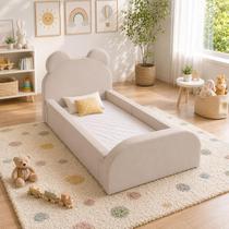 Cama Lorena Infantil Veludo D20 Juvenil Espuma e Colchão Cama Lorena Infantil Veludo D20 Juvenil Espuma e Colchão