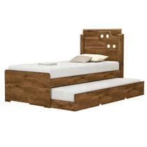 Cama Luiza Bibox Compacta com Cabeceira Design Moderno