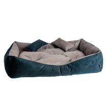 Cama Luxuosa para Cães e Gatos - Super Confortável, Design Premium, Almofadas Incluídas - M