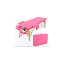 Cama Maca Massagem Portátil Trevalla Dobrável Diva Pink