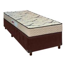 Cama + Marrom e Colchão D33 Solteiro - Maxsono Paropas Cama + Marrom e Colchão D33 Solteiro - Maxsono Paropas