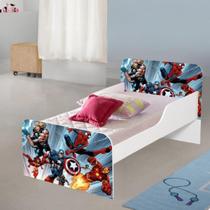 Cama MDF caminha para quarto crianças meninos decoração adesivada personagem