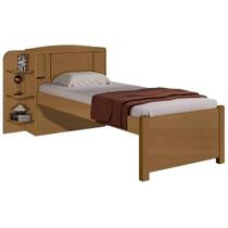 Cama Milenio Solteiro 100% Mdf Sem Cama Auxiliar Cor Marrom
