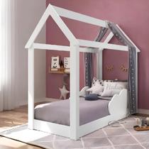 Cama Mini Casinha Montessoriana Infantil Branca
