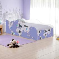 Cama mobili infantil mapa viagens